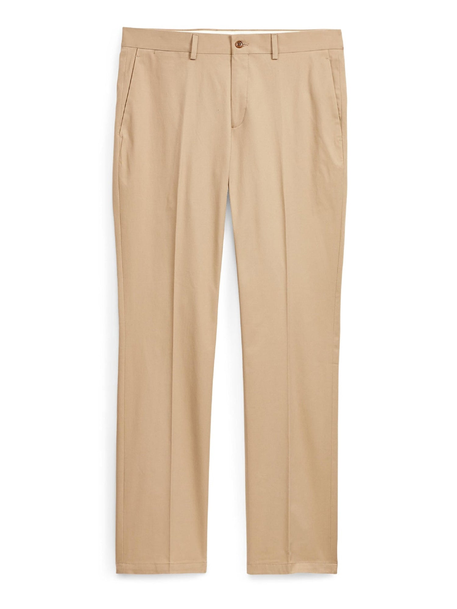 Pantalon Straight Fit en chino stretch - Khaki