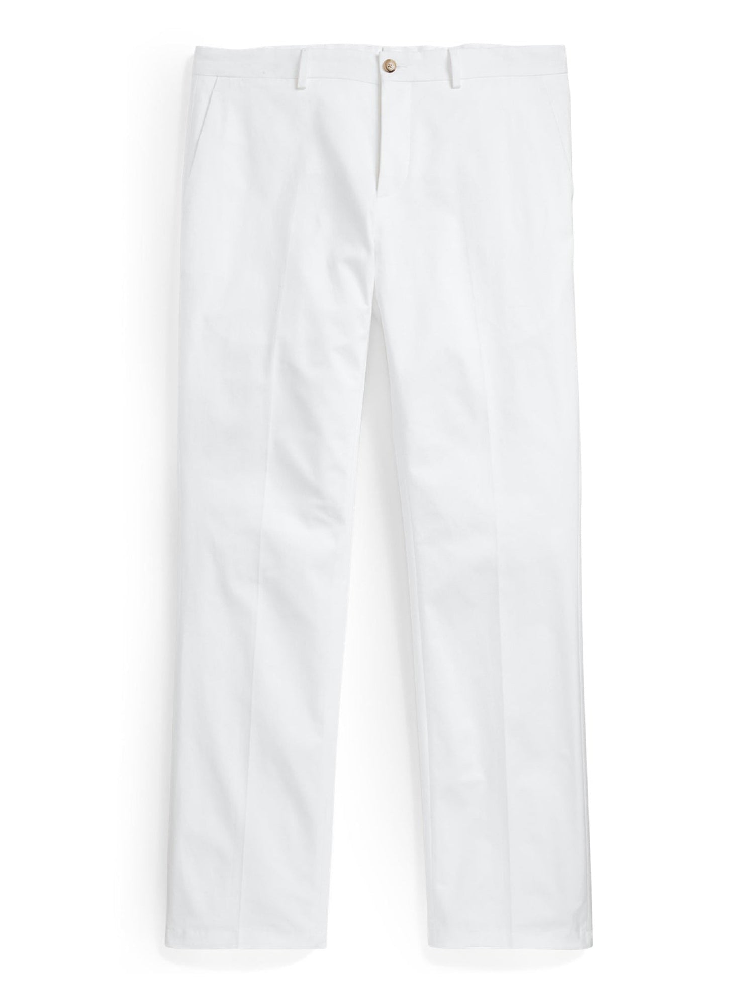 Pantalon Straight Fit en chino stretch - Optic White
