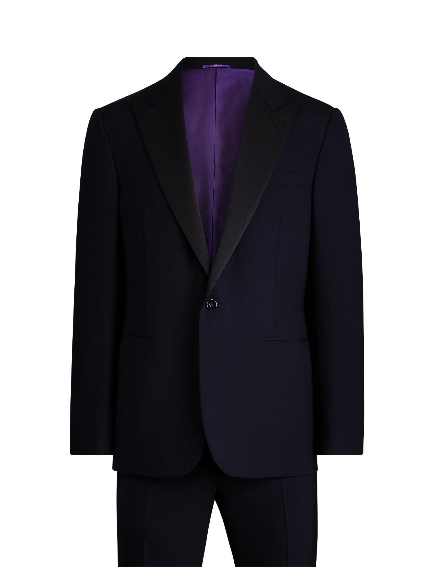Smoking Gregory revers crantés en laine - Navy