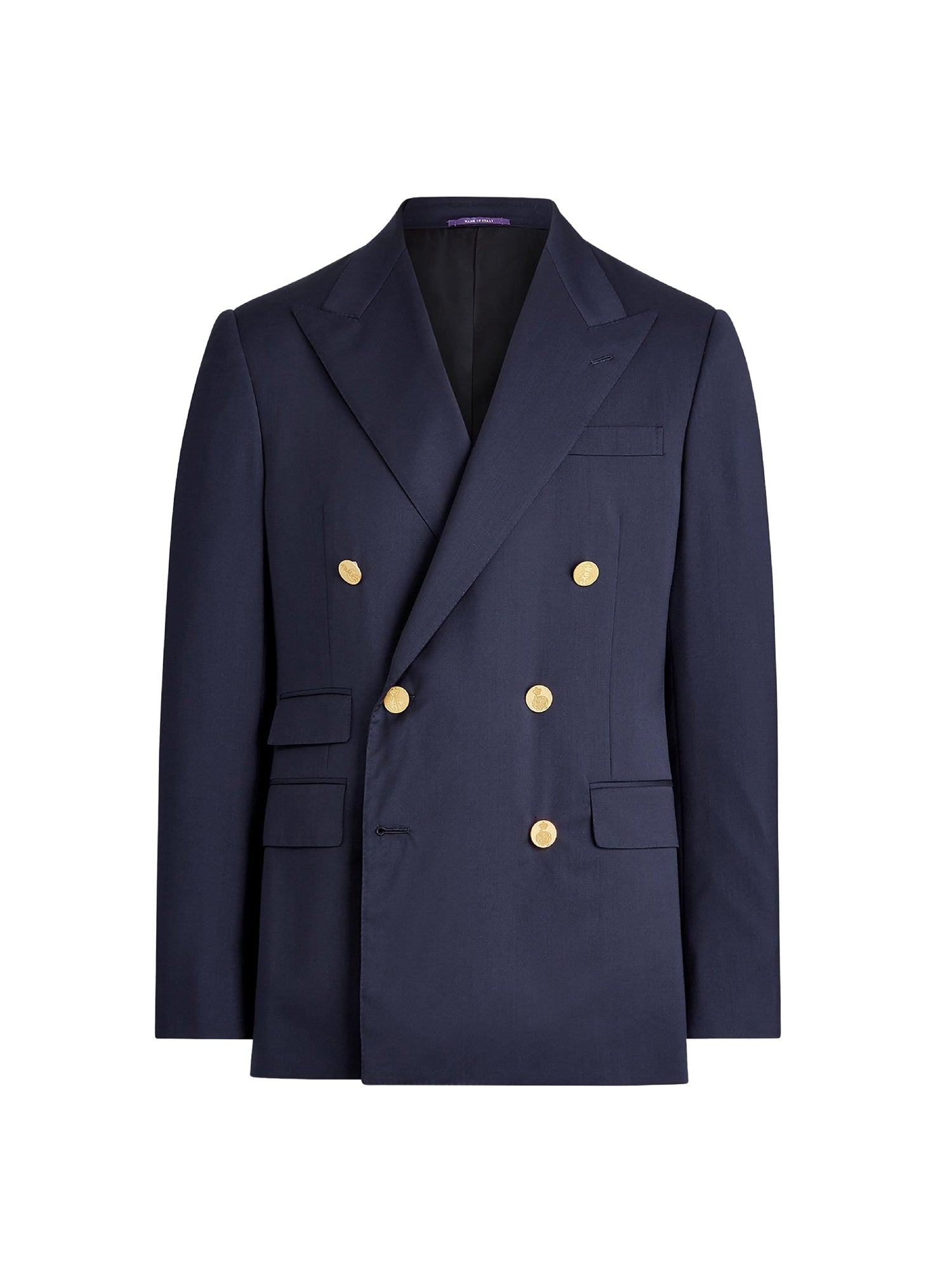 Gregory twill blazer with notched lapels - Navy