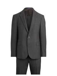 Gregory suit in wool twill - Charcoal