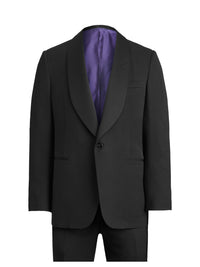 Gregory shawl-collared wool dinner jacket - Black