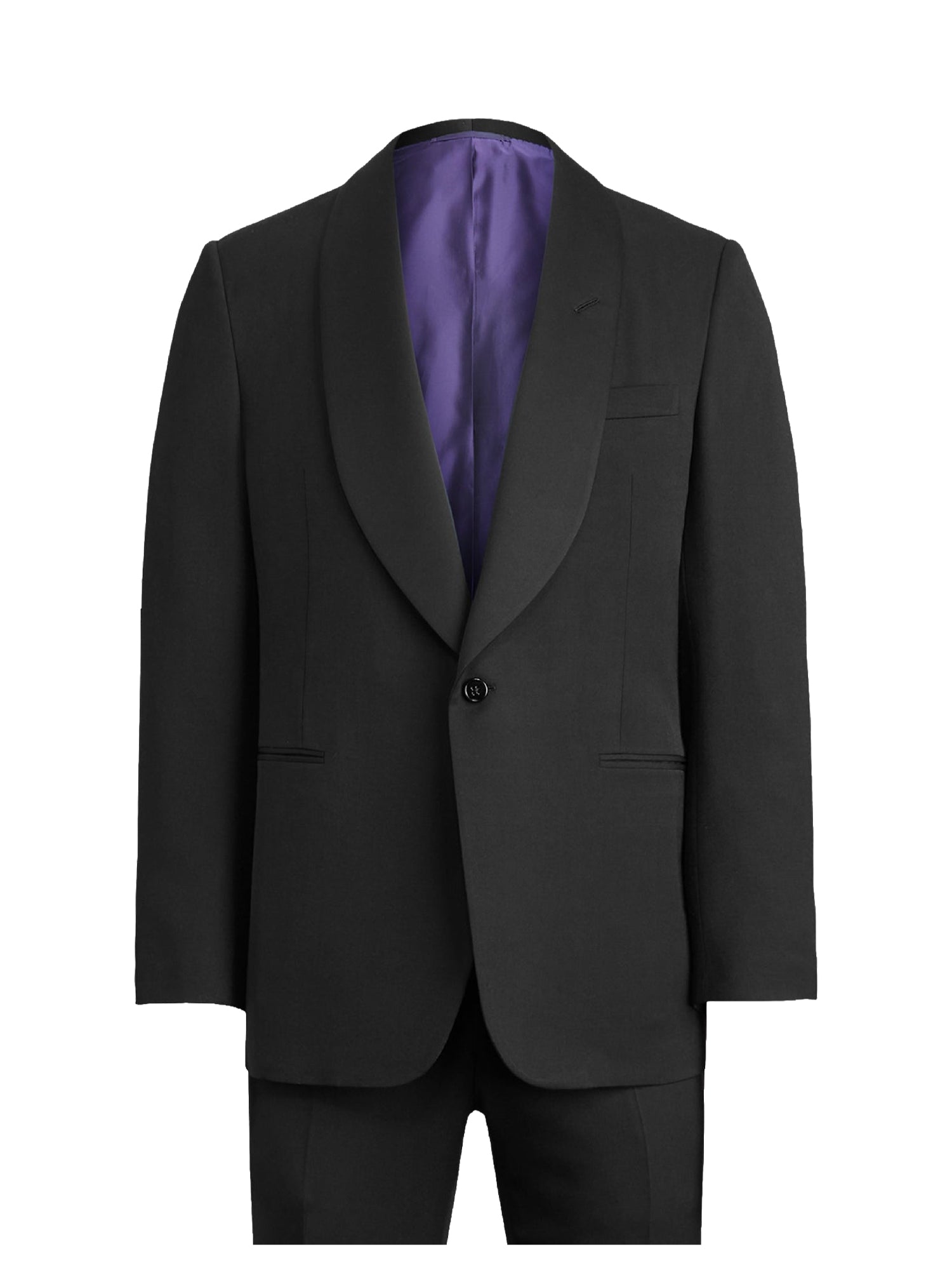 Gregory shawl-collared wool dinner jacket - Black