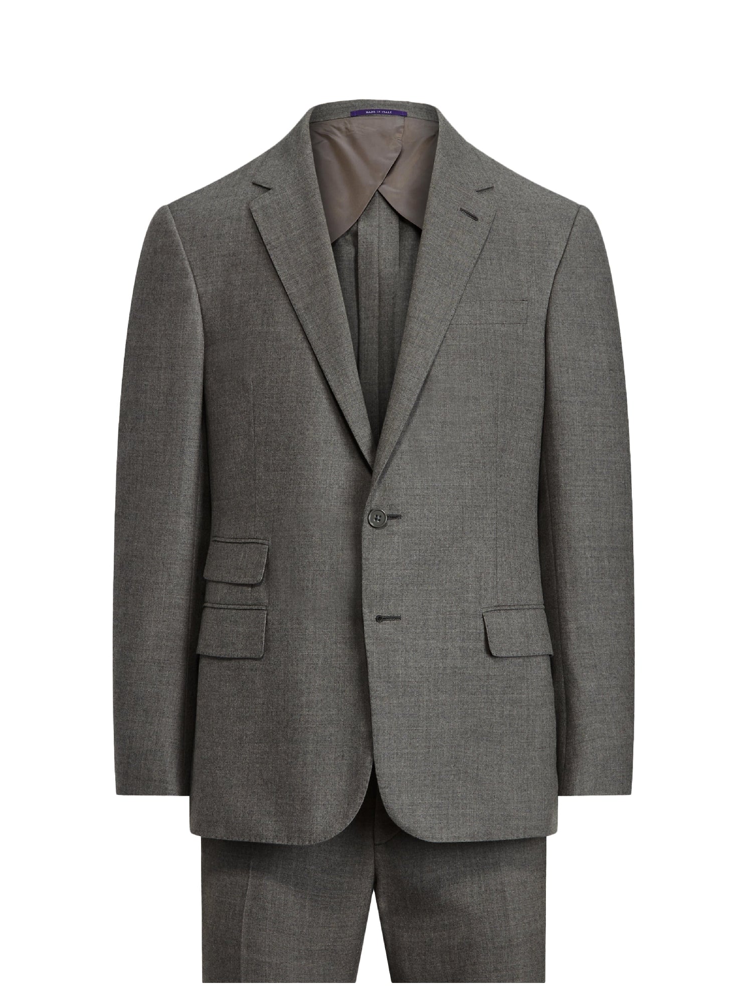 Costume Kent en flanelle de laine - Pearl Grey Melange
