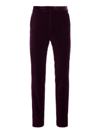 Pantalon habillé Gregory en velours - New Purple