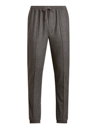 Wool flannel trousers - Medium Grey