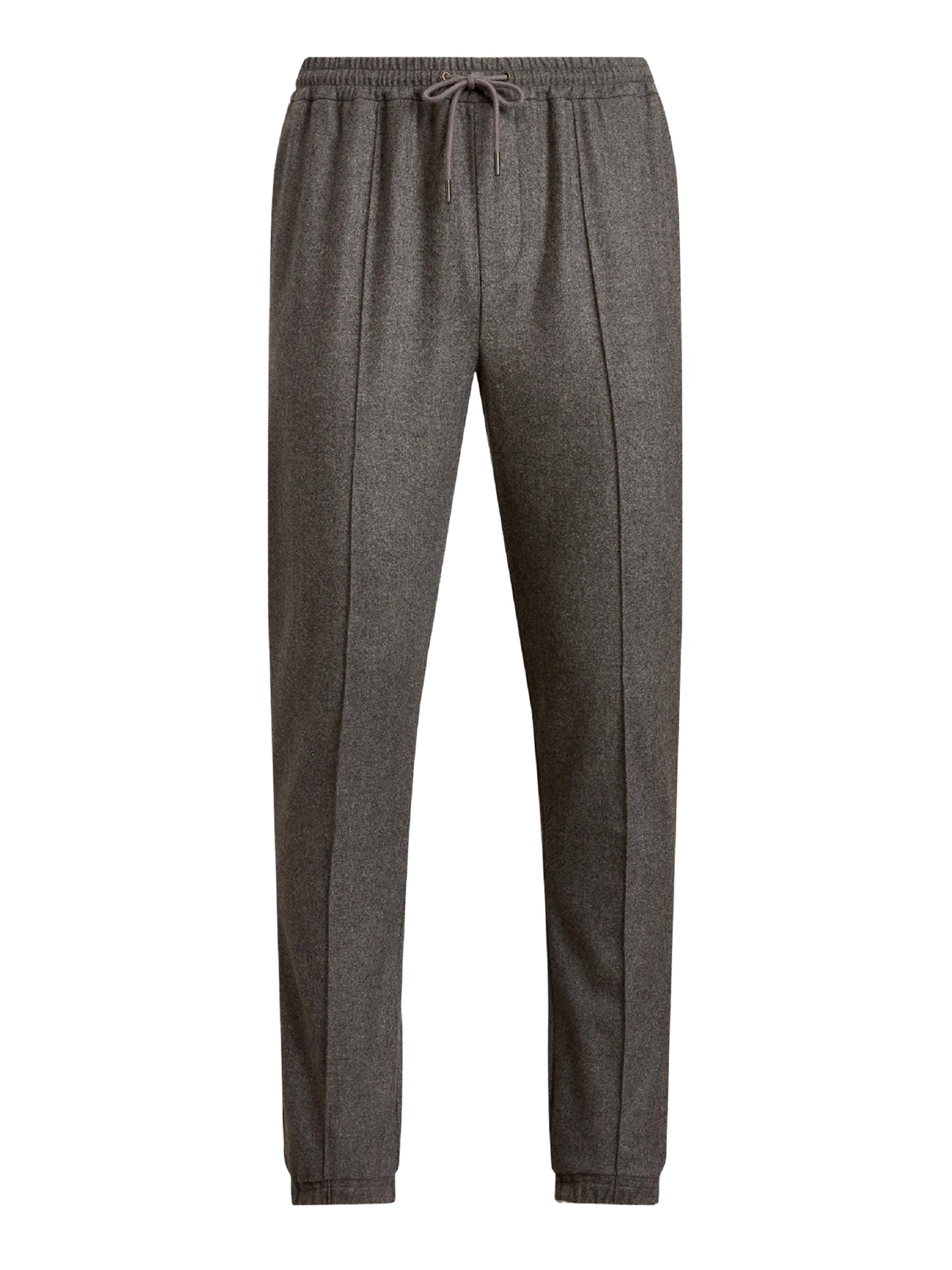 Wool flannel trousers - Medium Grey