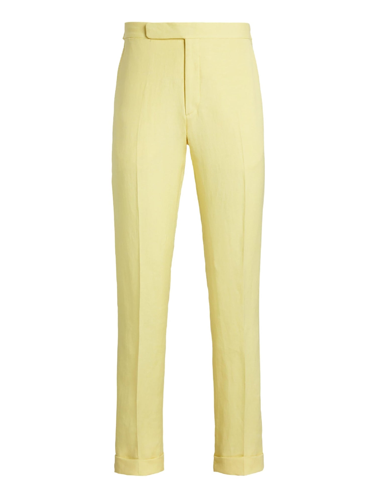 Pantalon Gregory en soie et lin mélangé - Lemon Meringue
