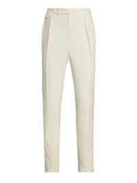 Pantalon Gregory en lin et soie mélangé - Classic Cream