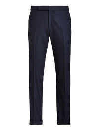 Pantalon Gregory en flanelle de laine - Navy
