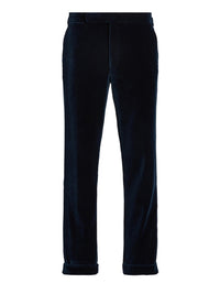 Gregory velvet dress trousers - Sapphire Blue