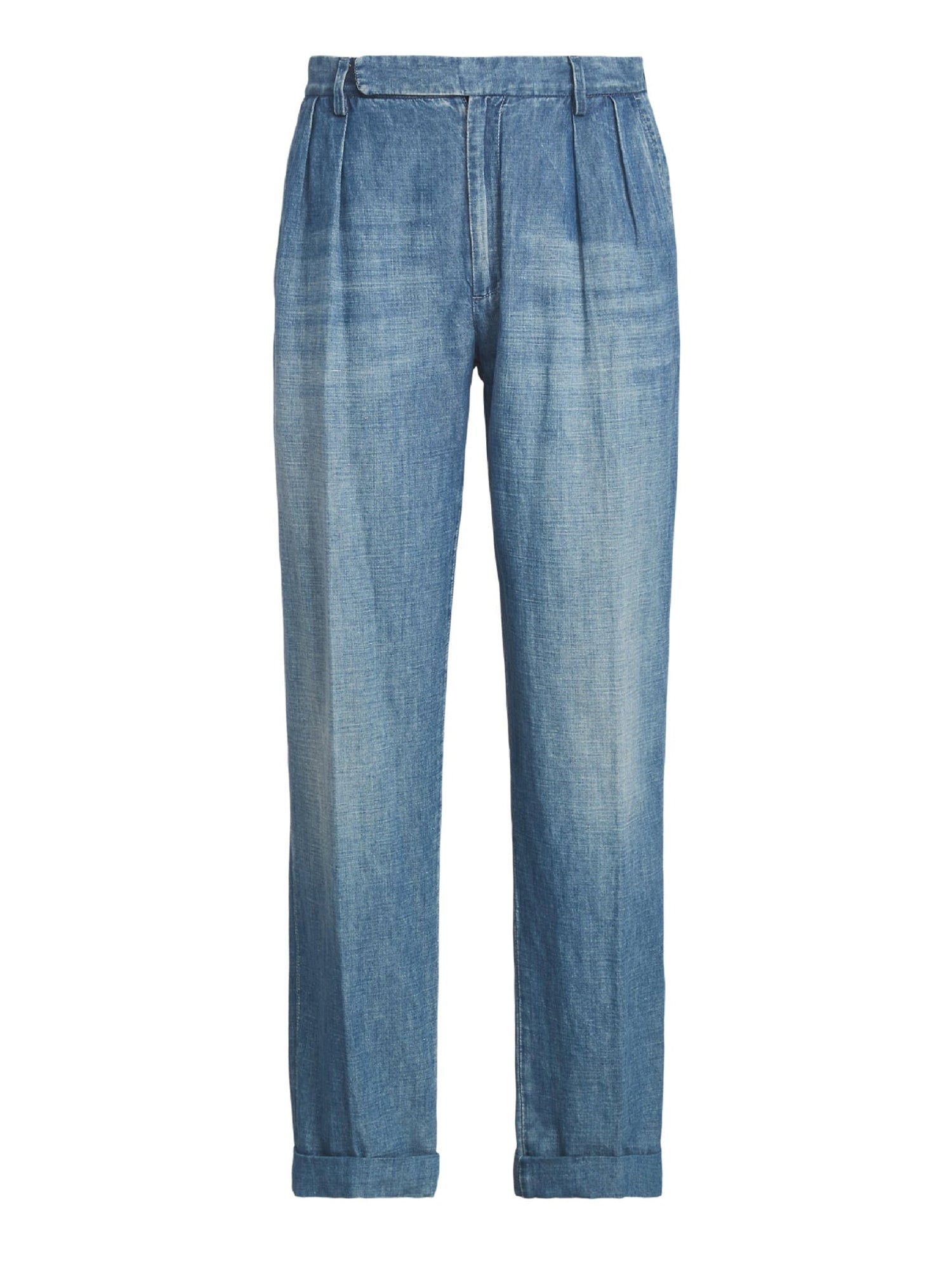 Pantalon à poches en lin - Indigo