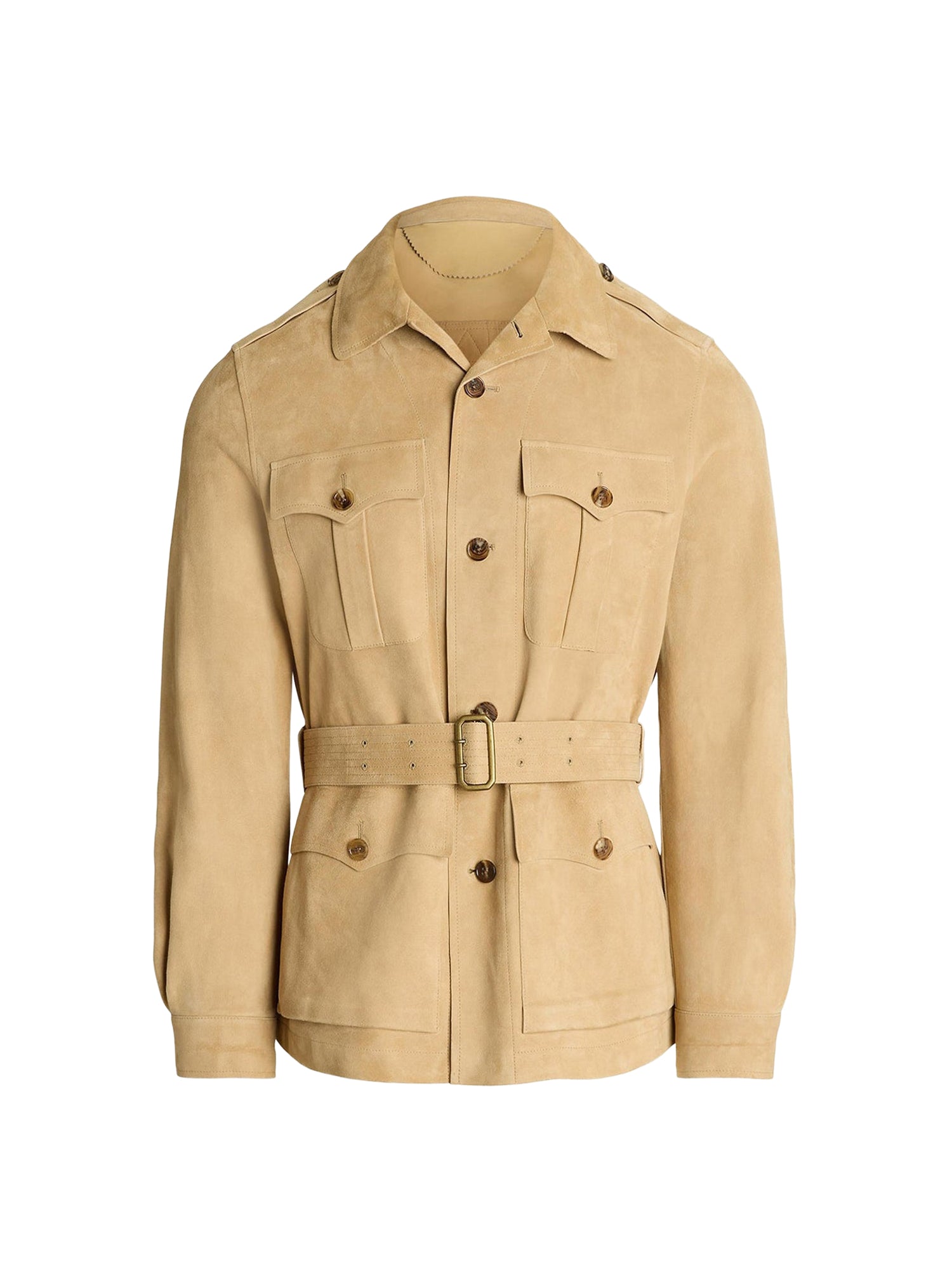 Veste ceinturée en daim - Classic Tan