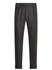Pantalon Gregory fait main en laine - Dark Grey