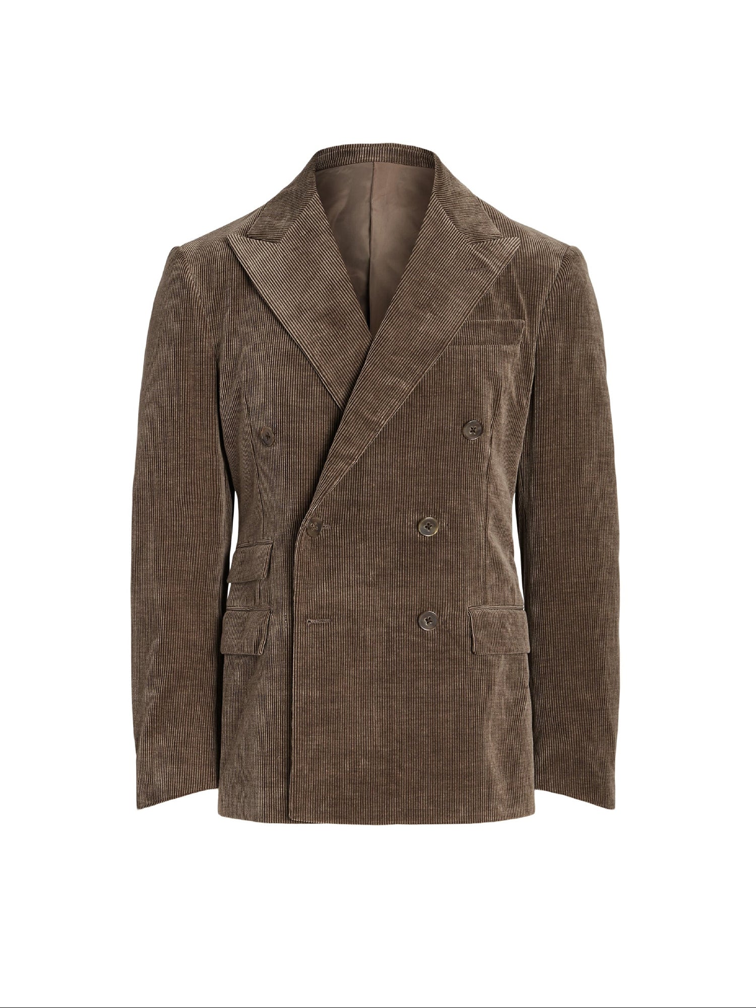 2pcs / NEW // DARK TAUPE HEATHER SPORTCOAT DOUBLE BREASTED KDB6BP