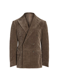 Kent velvet suit jacket - Dark Taupe Heather