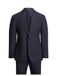 Costume Kent fait main en laine - Navy & Grey