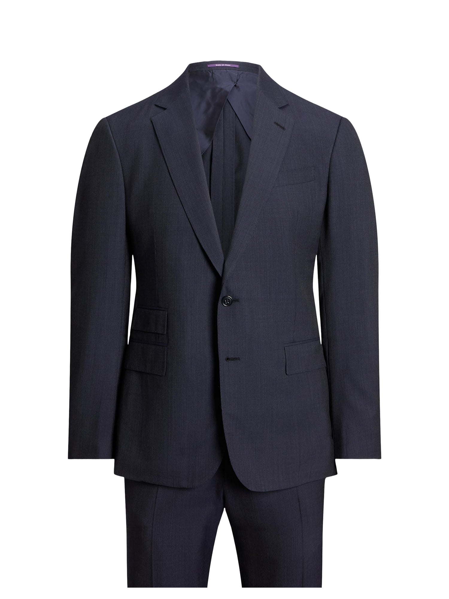 Costume Kent fait main en laine - Navy & Grey