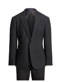 Kent wool suit - Dark Grey & Cream