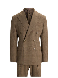 Kent Prince of Wales wool suit - Camel & Brown