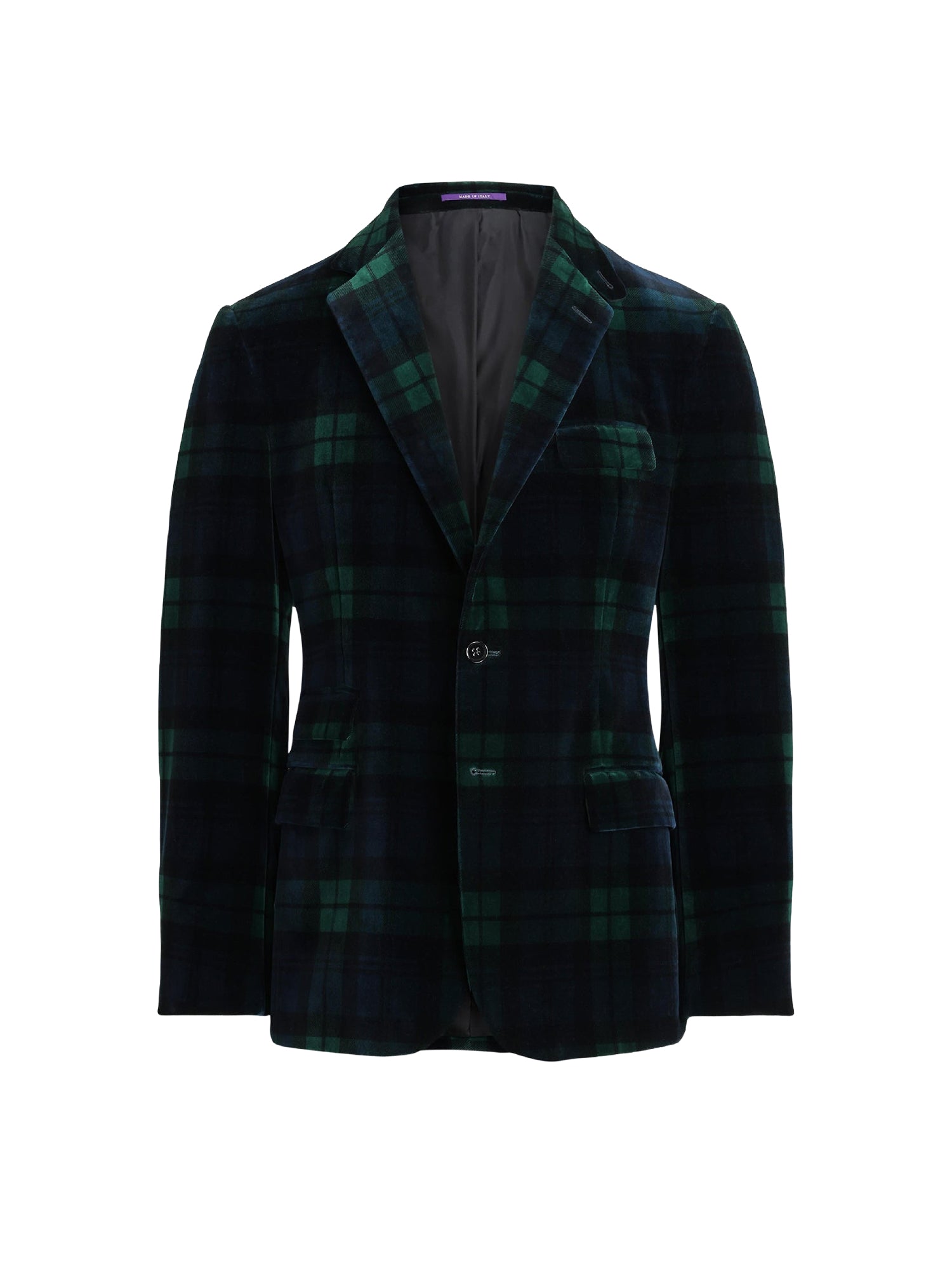 Veste Kent écossaise en velours - Blackwatch