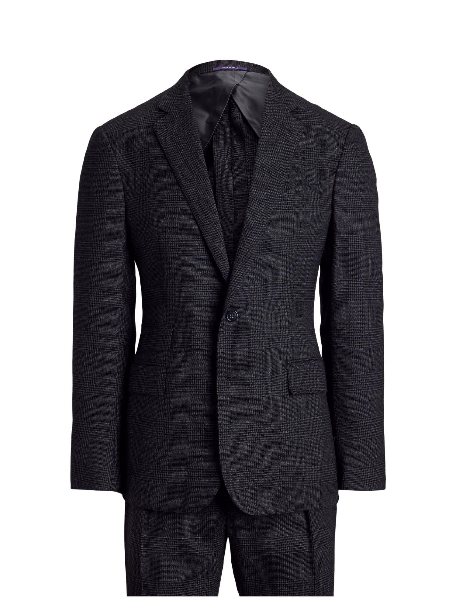 Kent tartan cashmere suit - Dark Grey & Multicolour
