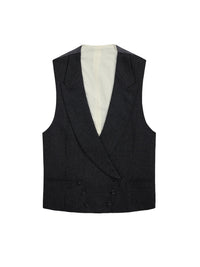 Cashmere tartan cardigan - Dark Grey & Multicolore
