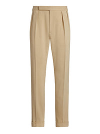 Gregory trousers in wool twill - Tan