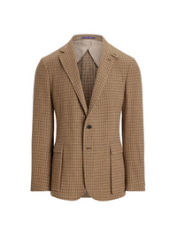 Blazer Kent à carreaux en cachemire et laine mélangé - Tan, Brown & Multicolore