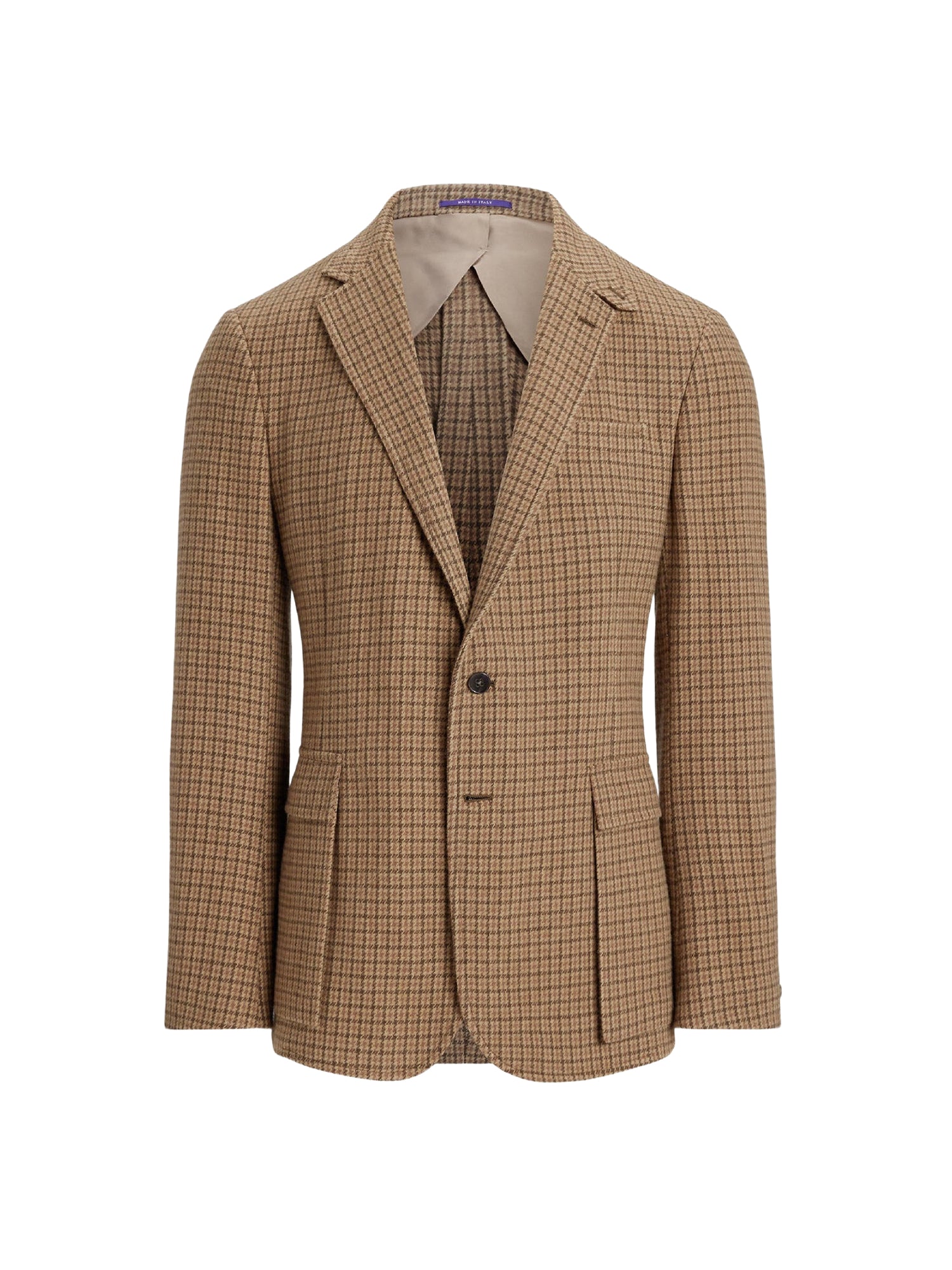 Blazer Kent à carreaux en cachemire et laine mélangé - Tan, Brown & Multicolore