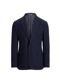 Veste Kent à chevrons en laine - Navy