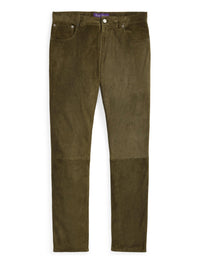 Pantalon cinq poches en daim - Thicket Moss
