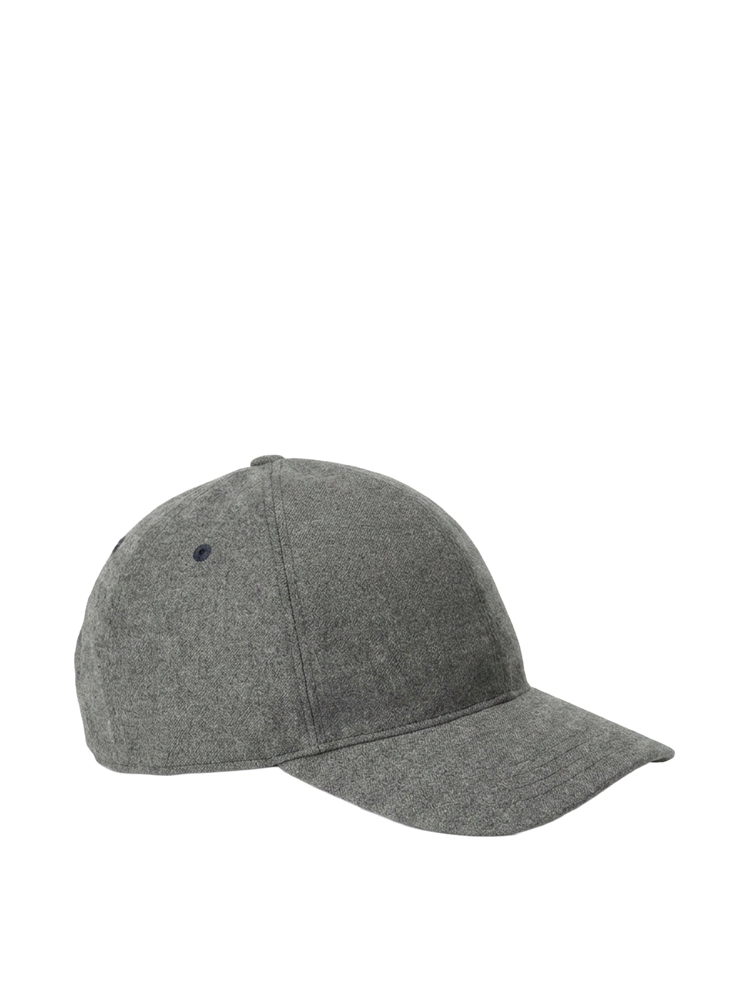 Casquette de baseball en flanelle de laine - Medium Grey Heather