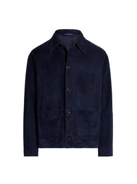 Veste Burnham en daim - Navy