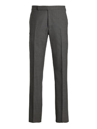 Gregory wool flannel trousers - Medium Grey Heather