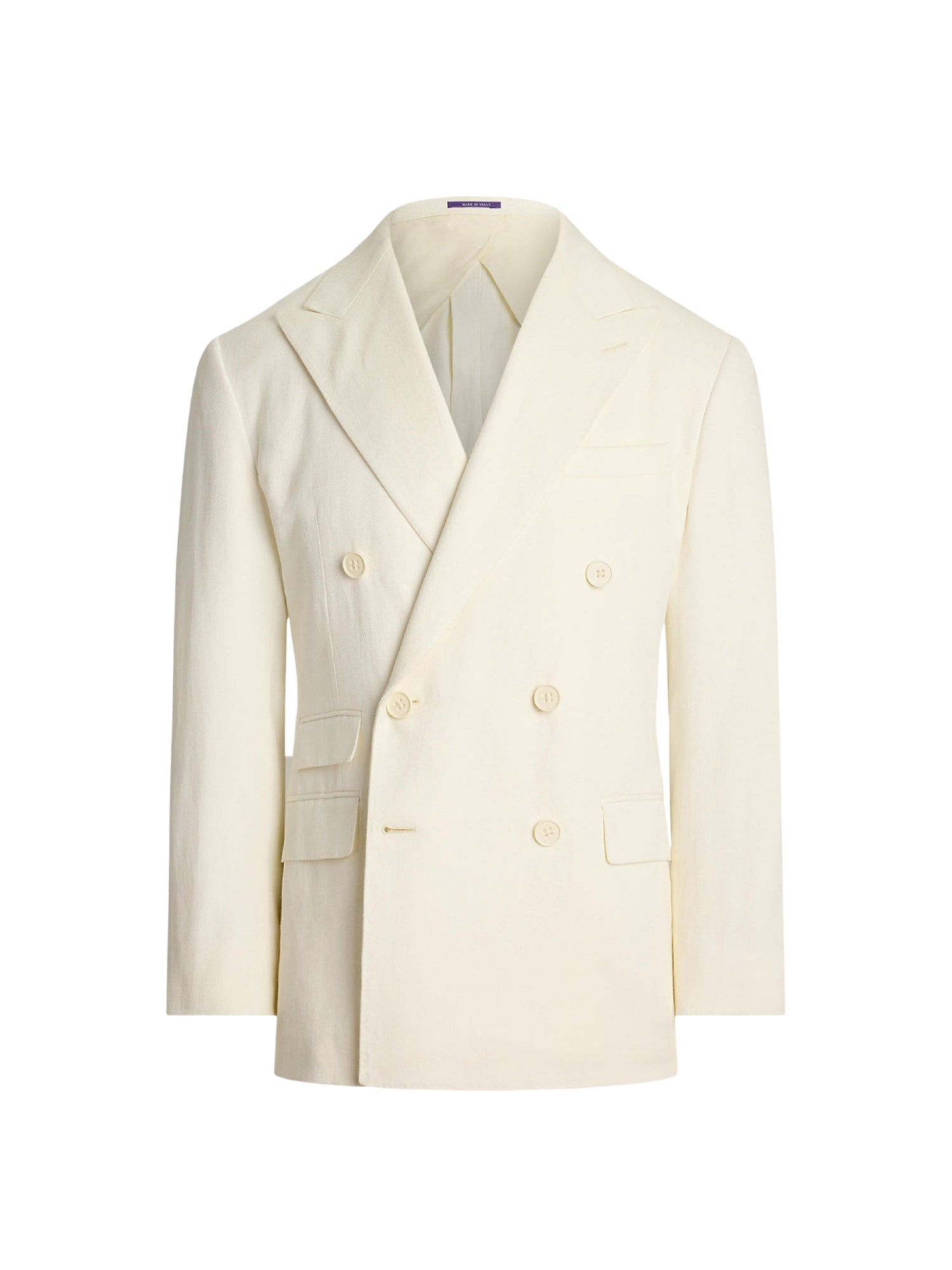 Veste de costume Kent fen lin - Lux Cream