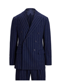 Costume Kent en lin et laine mélangée - Navy & White
