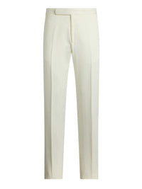 Gregory dress trousers in linen - Lux Cream