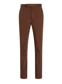 Pantalon chino stretch slim fait main - Chestnut Brown