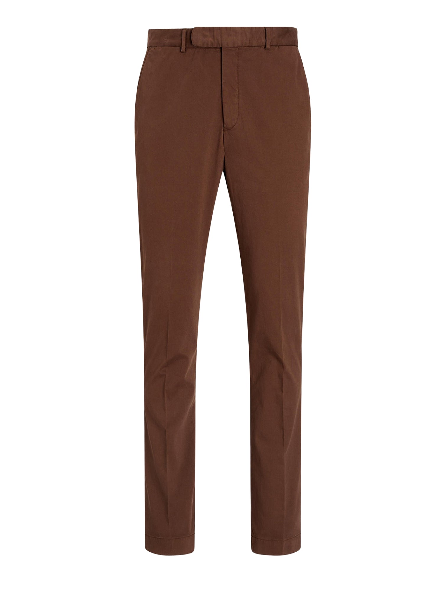 Pantalon chino stretch slim fait main - Chestnut Brown