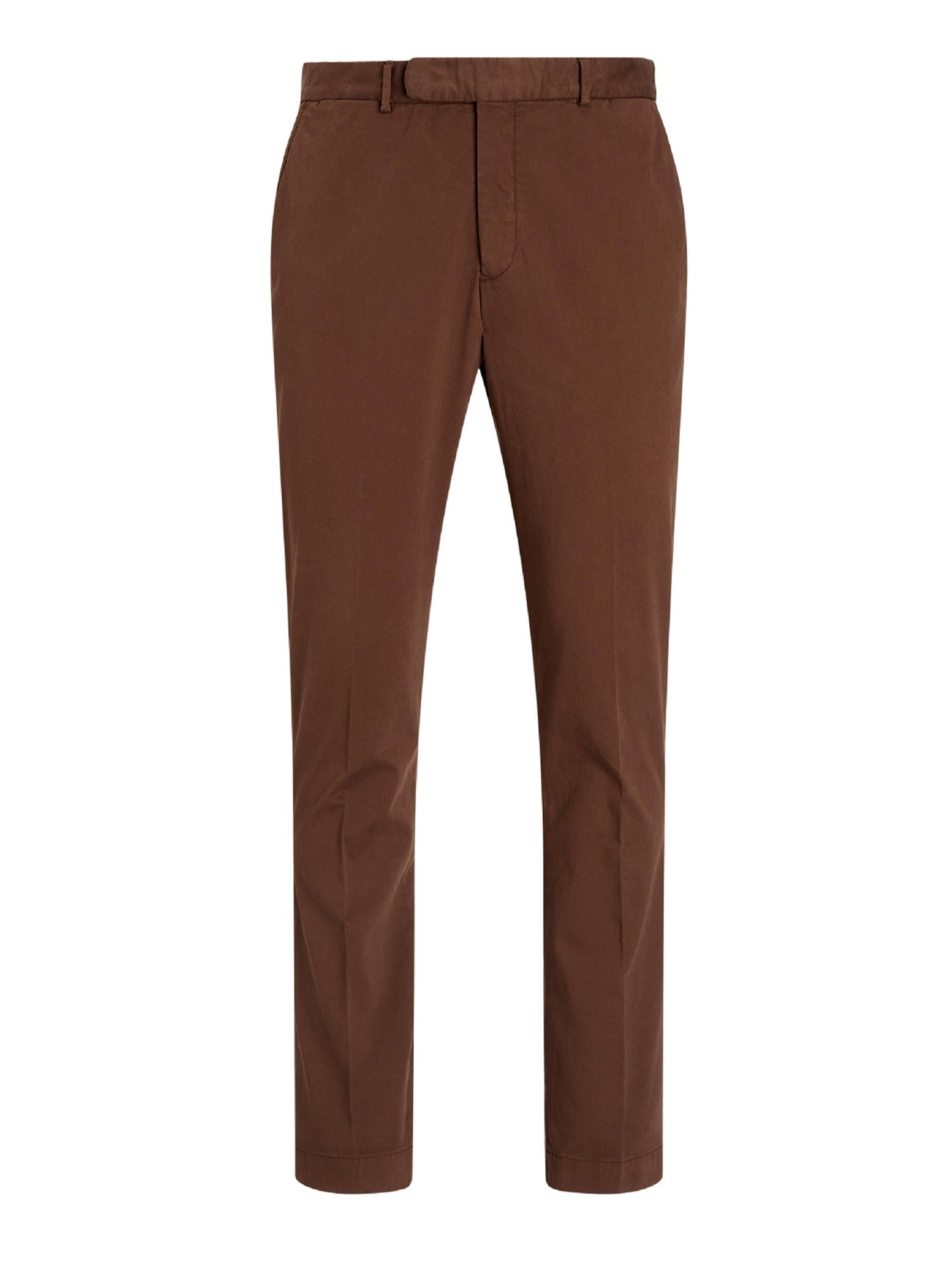 Pantalon chino stretch slim fait main - Chestnut Brown