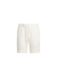 Short en dobby de lin - Deckwash White