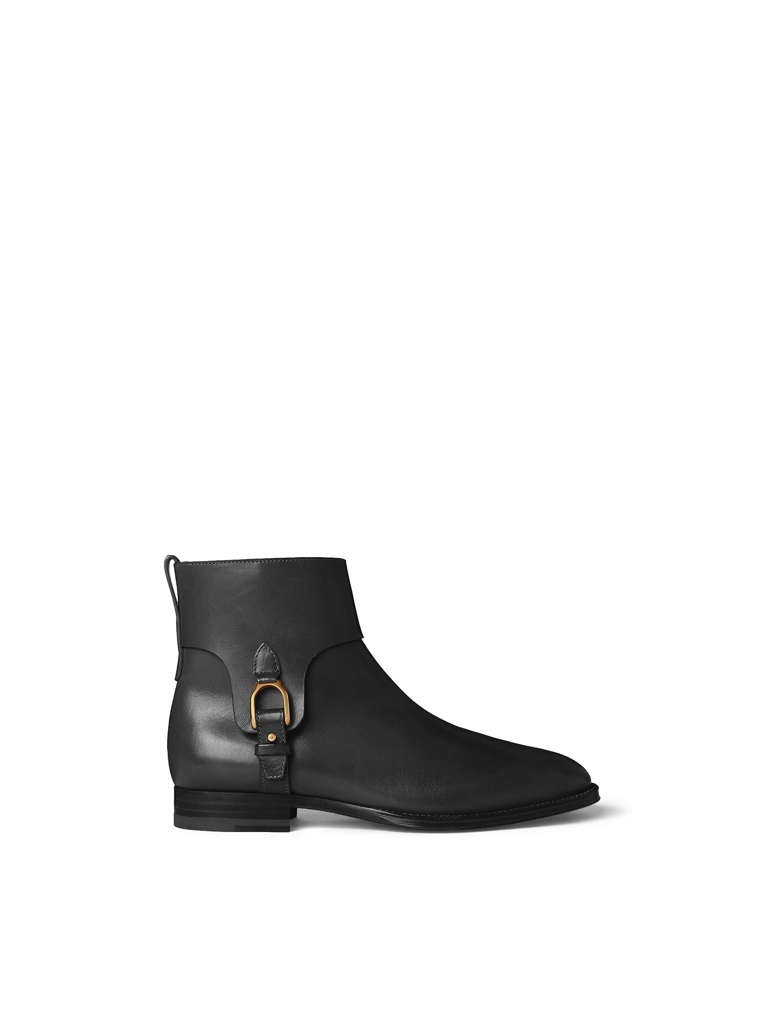 Bottines Reanne Stirrup en cuir tannée - Black