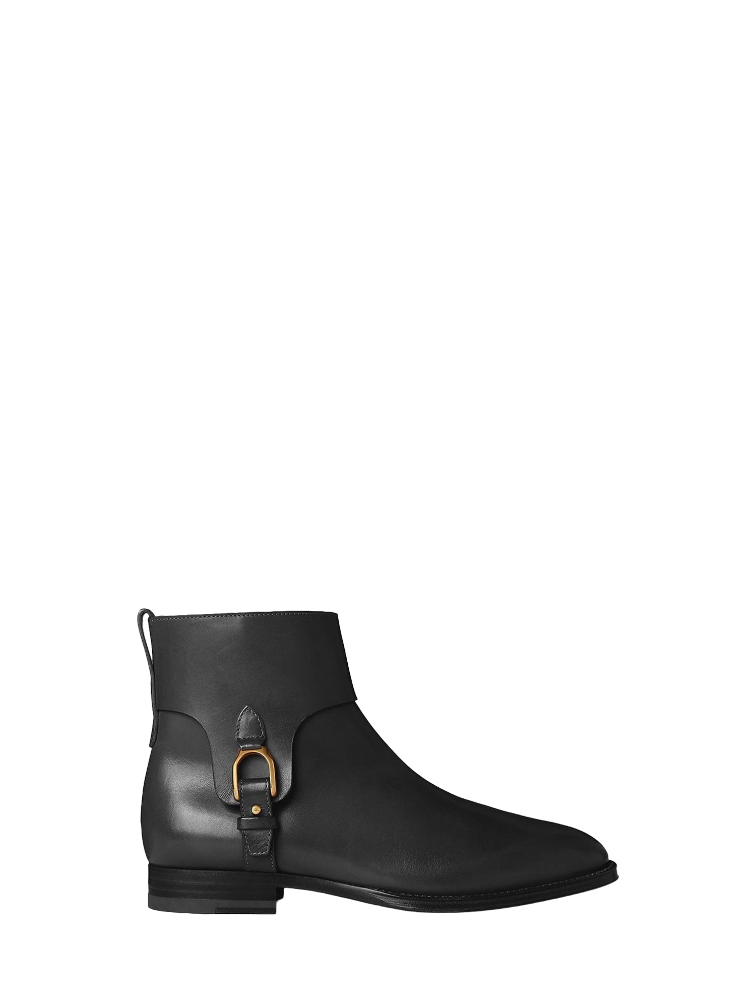 Bottines Reanne Stirrup en cuir tanné - Black