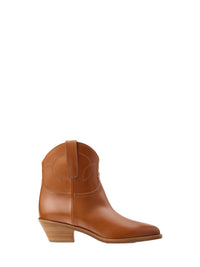 Jayme leather ankle boots - Gold
