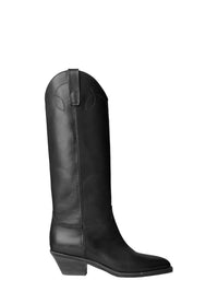 Jaelynne 45 high leather boots - Black