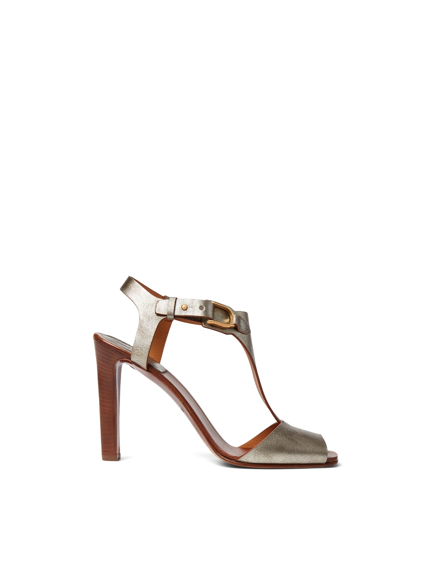 Sandales Emilie Welington 100 en cuir - Silver