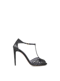 Sandales Keara 100 décorées en cuir - Black