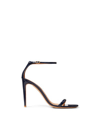 Krystina Spazzolato 100 sandals in leather - Navy Navy