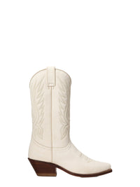 Bottes de cowboy Chilton 40 en cuir - Lux Cream